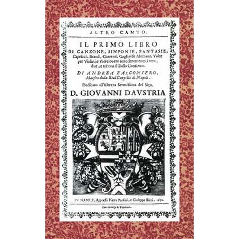 Titelbild für SPES -SI022 - IL PRIMO LIBRO DI CANZONE SINFONIE FANTASIE