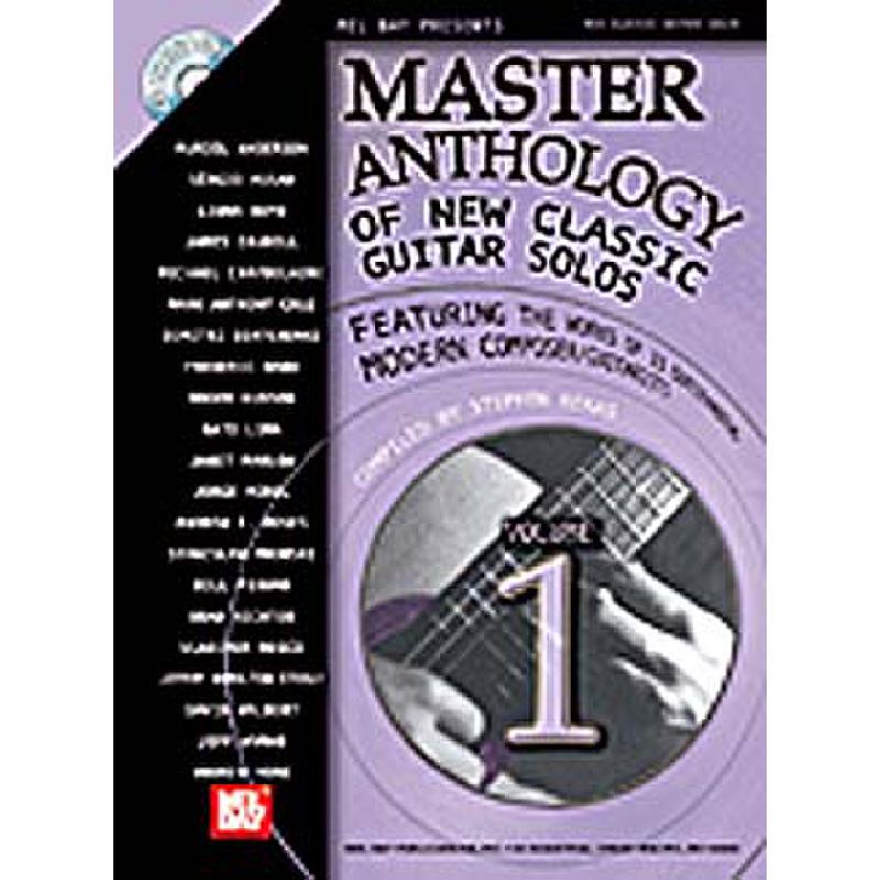 Titelbild für MB 99760BCD - MASTER ANTHOLOGY OF NEW CLASSIC GUITAR SOLOS 1