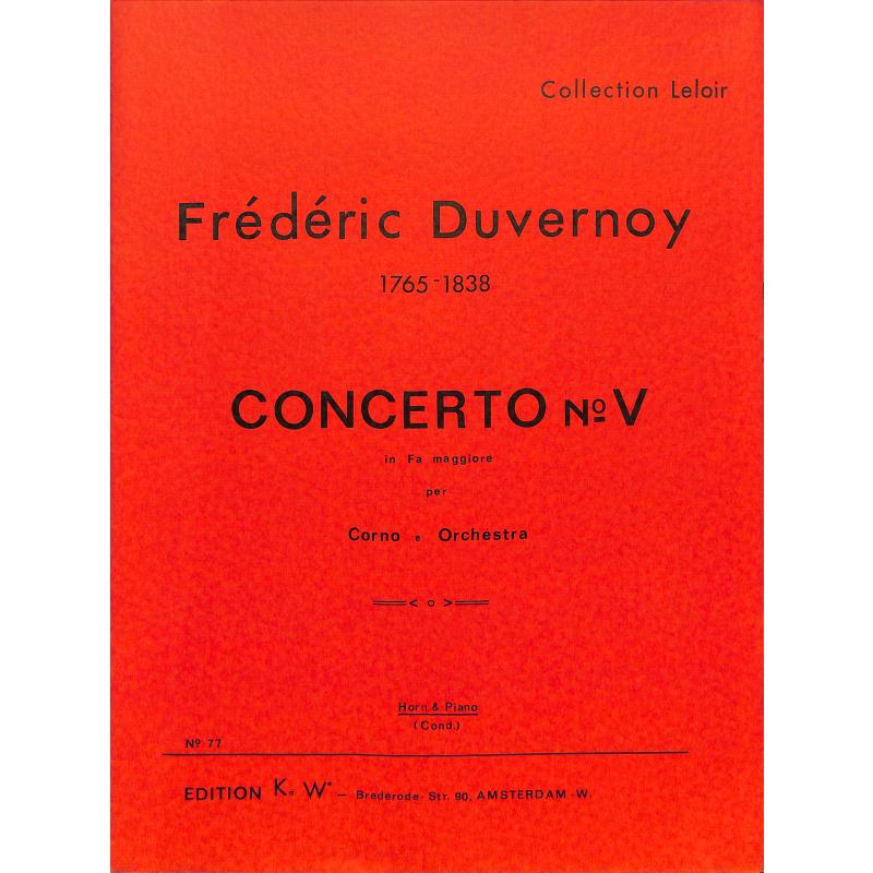 Titelbild für PIZKA -K077 - Concerto 5 F-Dur