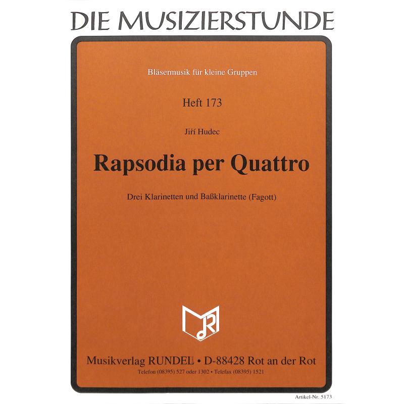 Titelbild für RUNDEL 5173 - RAPSODIA PER QUATTRO