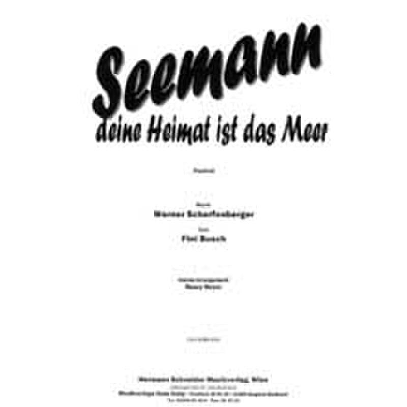 Titelbild für ERES 18655 - SEEMANN DEINE HEIMAT IST DAS MEER