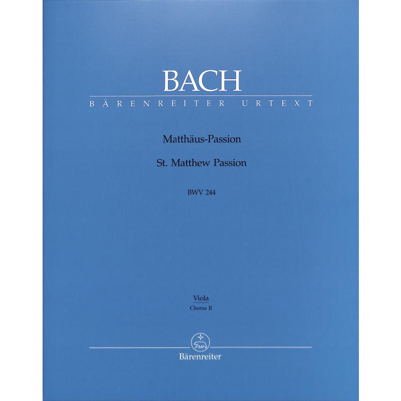 Titelbild für BA 5038-18 - Matthaeus Passion BWV 244