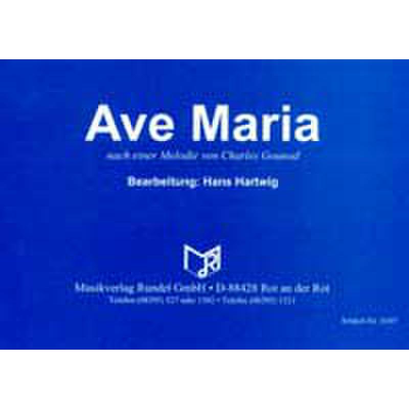 Titelbild für RUNDEL 0107-DIR - AVE MARIA (BACH PRAELUDIUM)