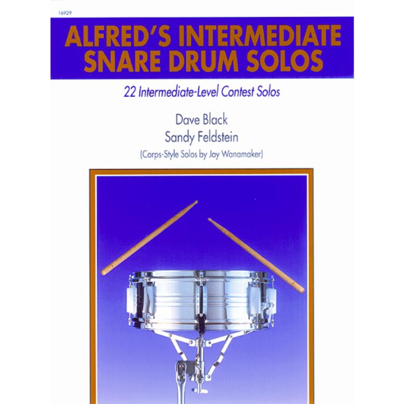 Titelbild für ALF 16929 - ALFRED'S INTERMEDIATE SNARE DRUM SOLOS