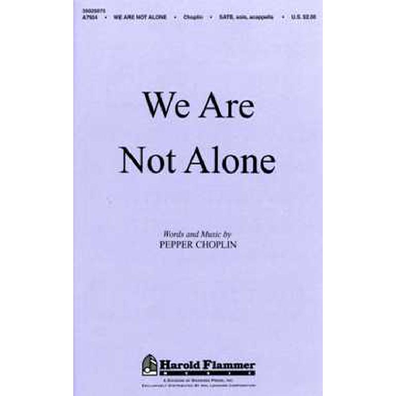 Titelbild für SHAWNEE -A7924 - WE ARE NOT ALONE