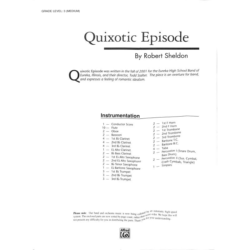 Titelbild für ALF 20555S - QUIXOTIC EPISODE