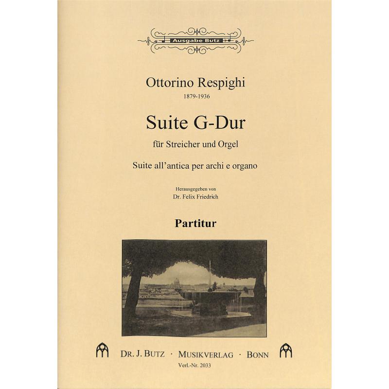 Titelbild für BUTZ 2033-P - SUITE G-DUR
