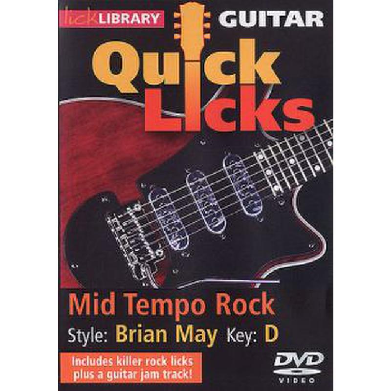 Titelbild für RDR 0261 - GUITAR QUICK LICKS - MID TEMPO ROCK