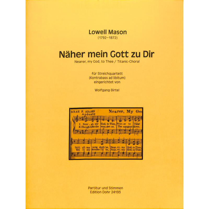 Titelbild für DOHR 24193 - NAEHER MEIN GOTT ZU DIR