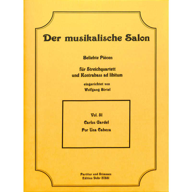 Titelbild für DOHR 27551 - POR UNA CABEZA - TANGO