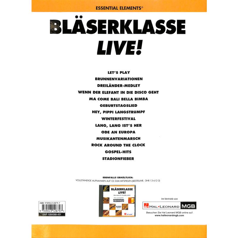 Notenbild für HASKE 1084388 - BLAESERKLASSE LIVE