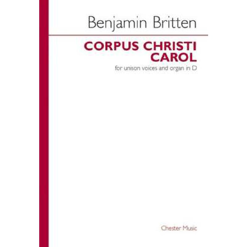 Titelbild für CH 76626 - CORPUS CHRISTI CAROL