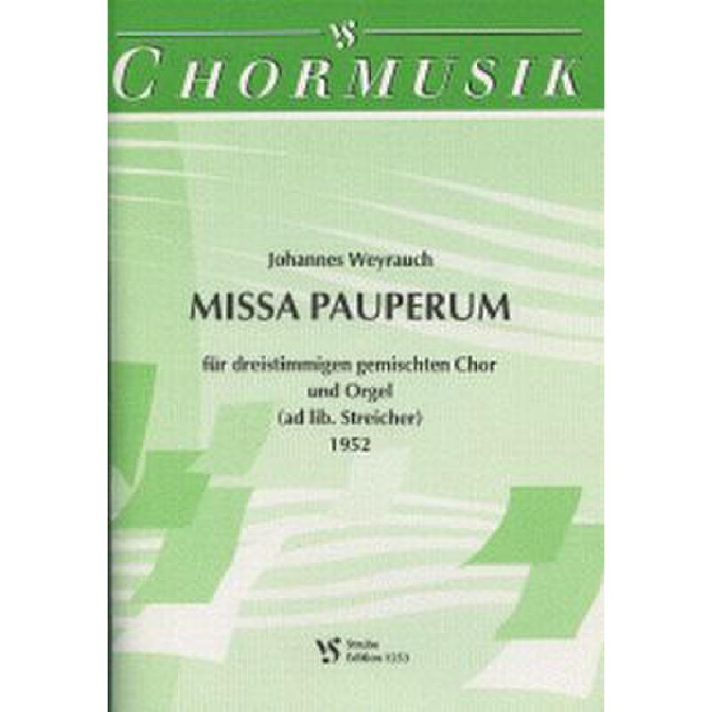 Titelbild für VS 1253 - MISSA PAUPERUM (1952)