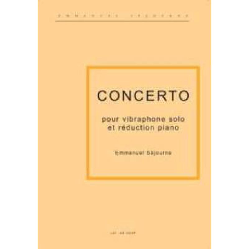 Titelbild für ALFONCE 8003 - CONCERTO POUR VIBRAPHONE SOLO ET REDUCTION PIANO
