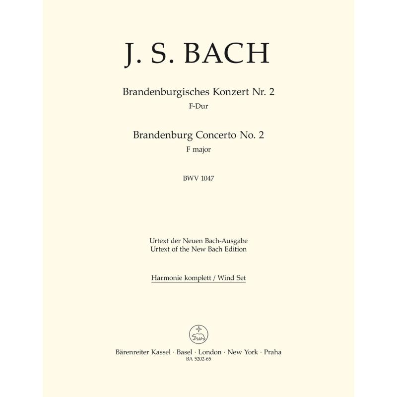 Titelbild für BA 5202-HARM - BRANDENBURGISCHES KONZERT 2 F-DUR BWV 1047