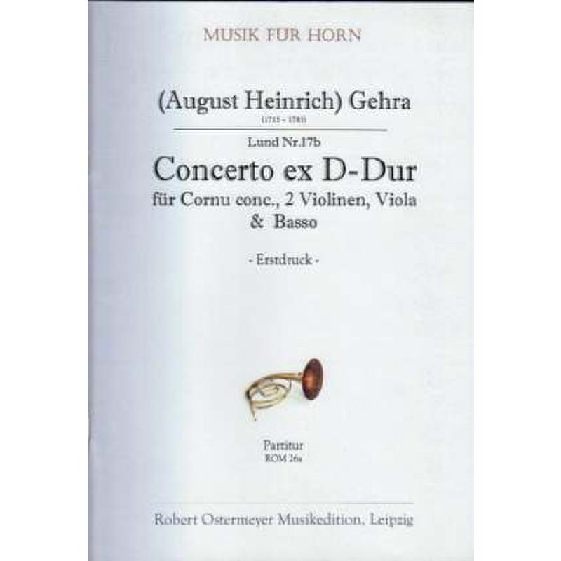 Titelbild für ROM 26A - CONCERTO D-DUR