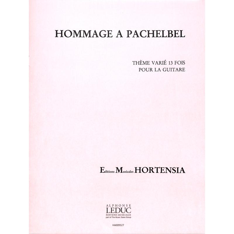 Titelbild für HORTENSIA 692 - HOMMAGE A PACHELBEL OP 9