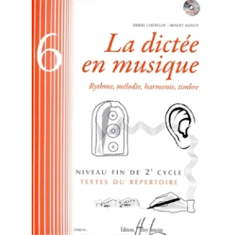 Titelbild für LEMOINE 27952 - LA DICTEE EN MUSIQUE 6