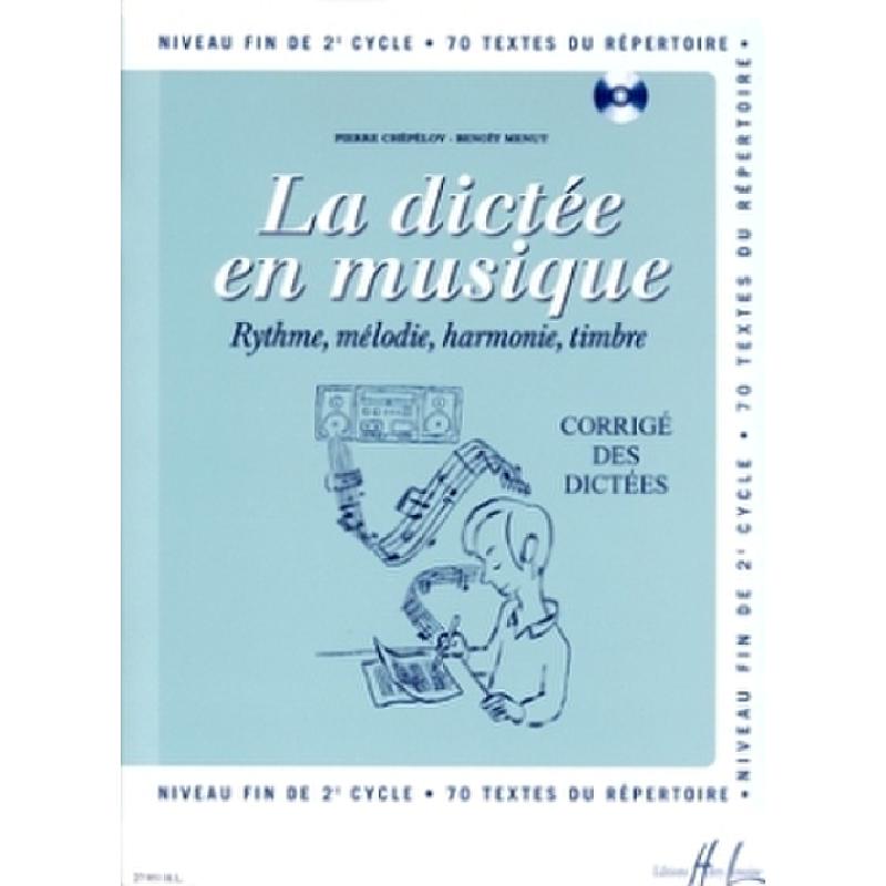 Titelbild für LEMOINE 27951 - LA DICTEE EN MUSIQUE 6 - CORRIGE