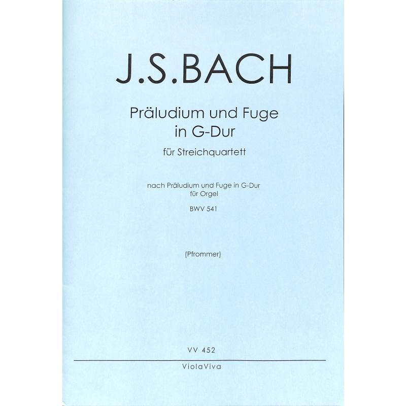 Titelbild für VIOLAVIVA 452 - PRAELUDIUM + FUGE G-DUR (NACH BWV 541 ORG)