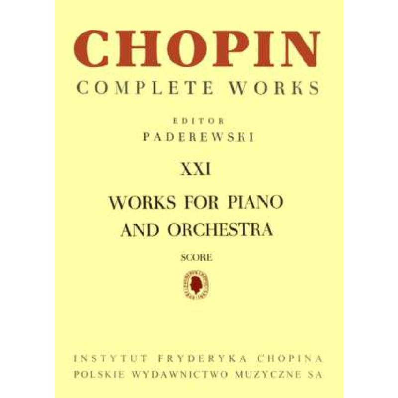 Titelbild für PWM 3732 - WORKS FOR PIANO + ORCHESTRA