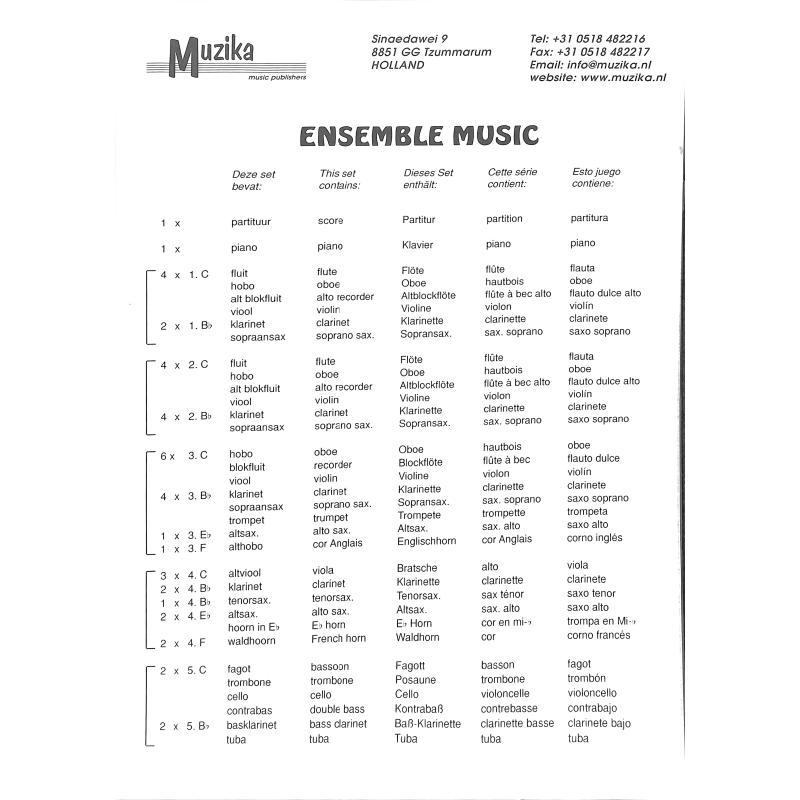Notenbild für MUZIKA 158 - SOMMER (4 JAHRESZEITEN)