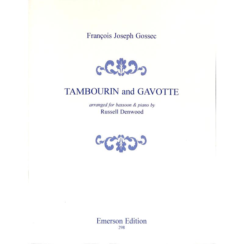 Titelbild für EMERSON 298 - TAMBOURIN + GAVOTTE