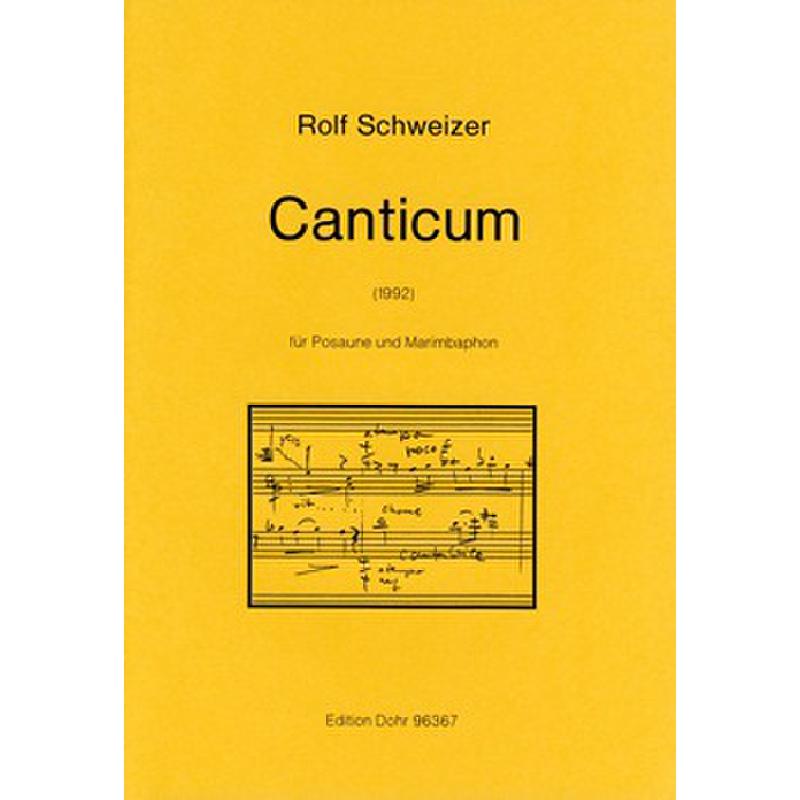 Titelbild für DOHR 96367 - CANTICUM (1992)