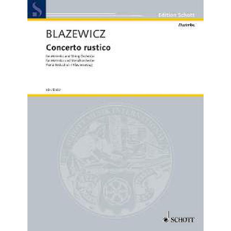Titelbild für ED 20502 - CONCERTO RUSTICO