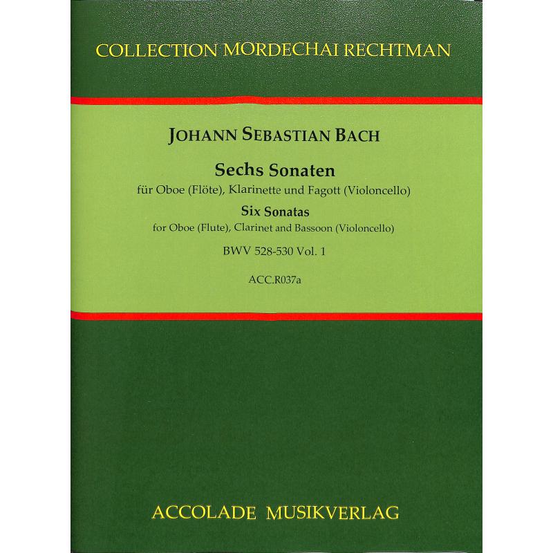 Titelbild für ACCOLADE -R037A - 6 TRIOSONATEN BD 1 BWV 525-530