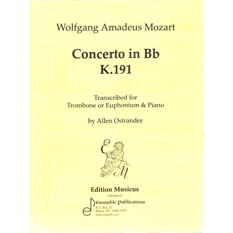 Titelbild für MUSICUS 1953 - KONZERT B-DUR KV 191