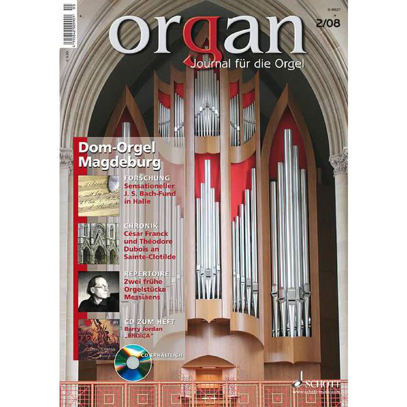 Titelbild für ORGA 200802 - ORGAN - JOURNAL FUER DIE ORGEL 2/2008