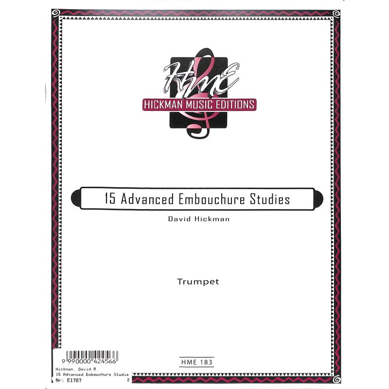 Titelbild für HME 183 - 15 ADVANCED EMBOUCHURE STUDIES