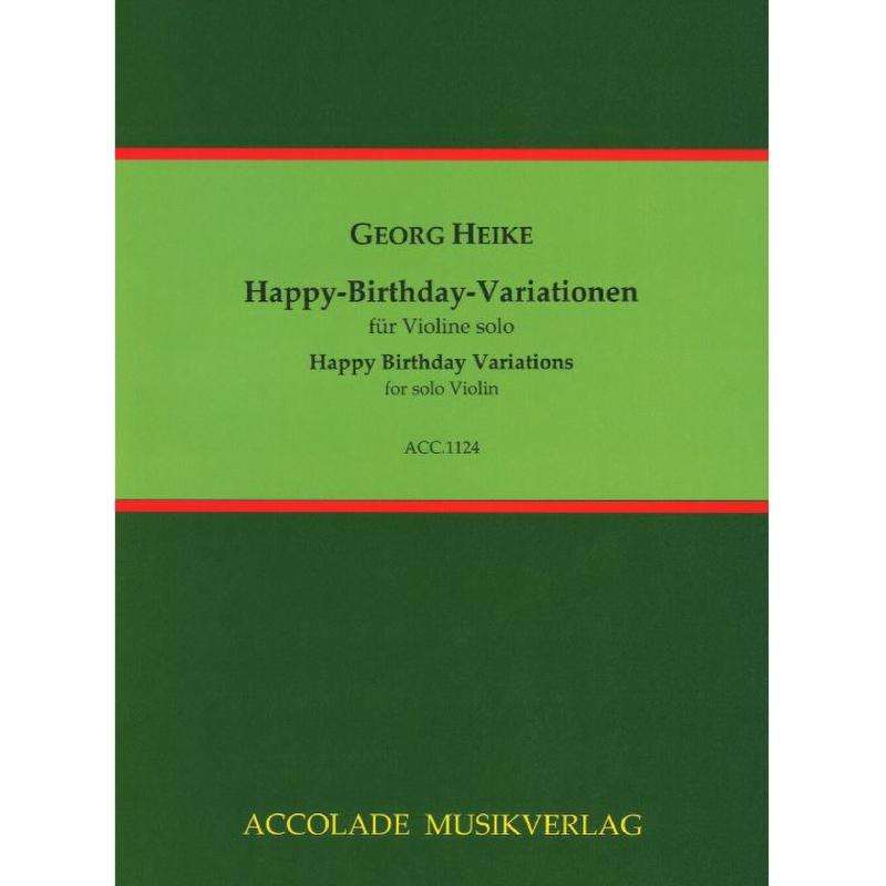 Titelbild für ACCOLADE 1124 - 27 VARIATIONEN UEBER HAPPY BIRTHDAY TO YOU