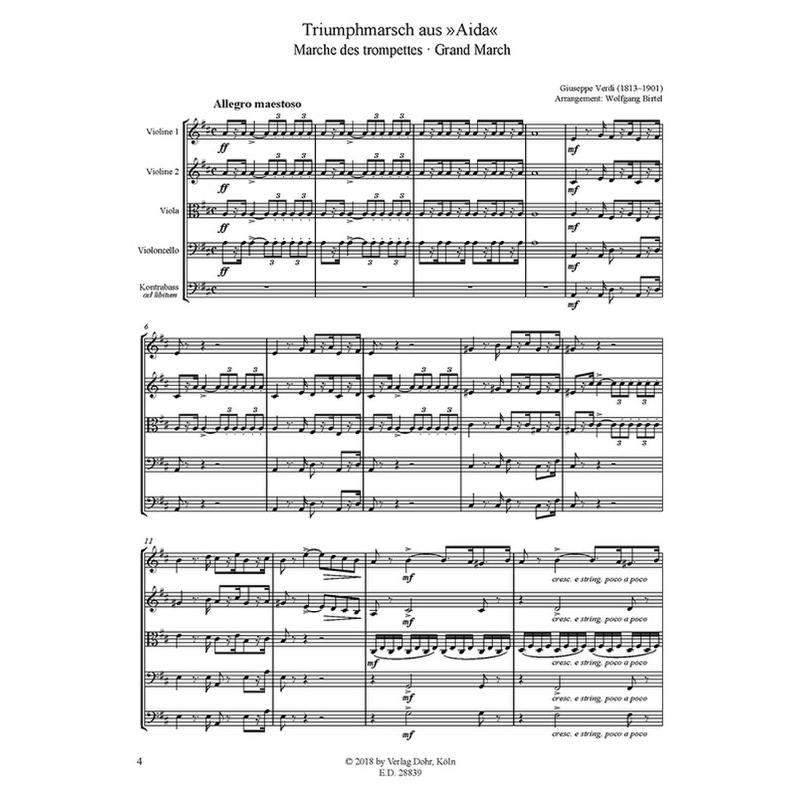 Titelbild für DOHR 28939 - TRIUMPHMARSCH (AIDA)