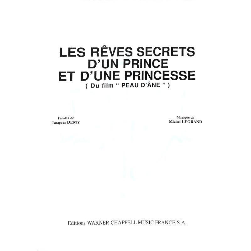 Titelbild für MF 413 - LES REVES SECRETS D'UN PRINCE ET D'UNE PRINCESSE (AUS PEAU D'ANE)
