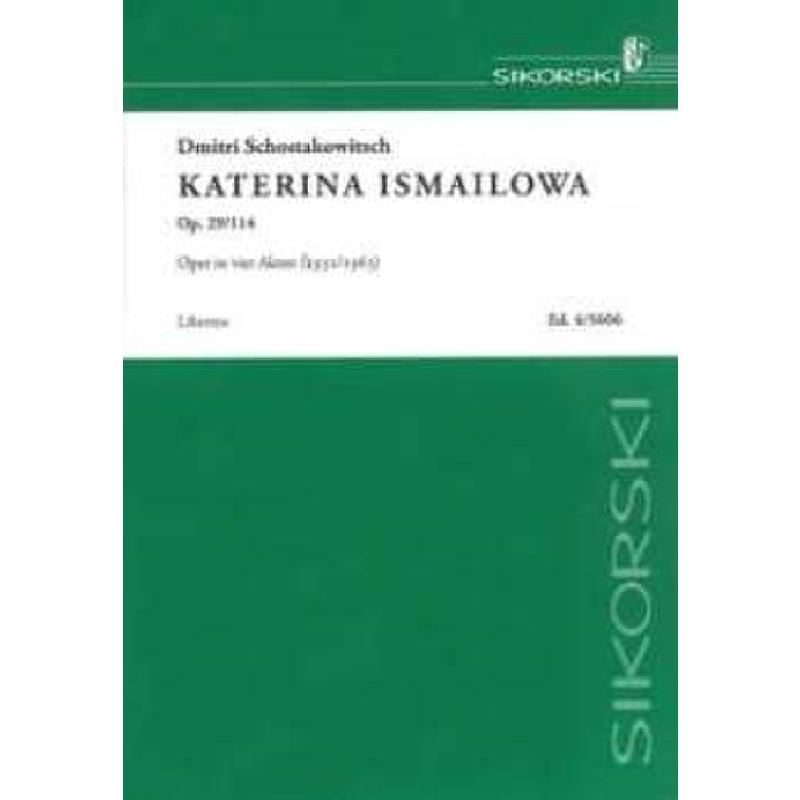 Titelbild für SIK 4-5606 - KATERINA ISMAILOWA OP 29/114