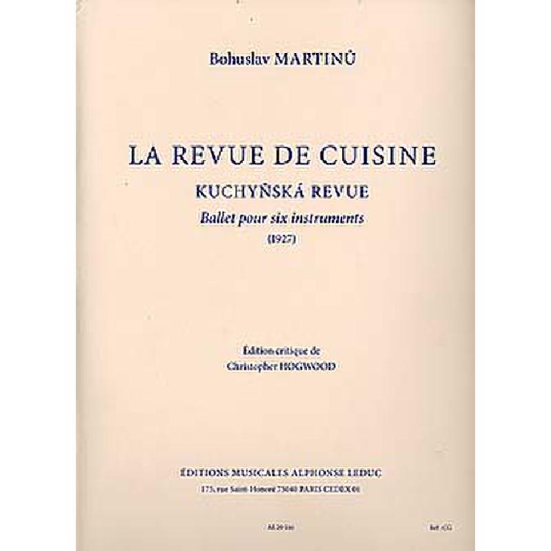 Titelbild für AL 29516 - LA REVUE DE CUISINE