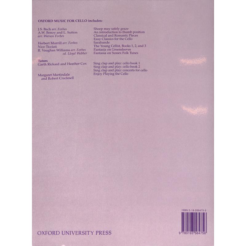 Notenbild für ISBN 0-19-356475-0 - EASY CLASSICS FOR CELLO 1