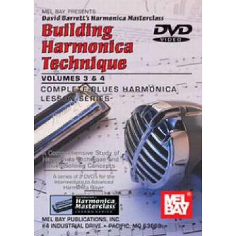 Titelbild für MB 99113DVD - BUILDING HARMONICA TECHNIQUE 3 + 4