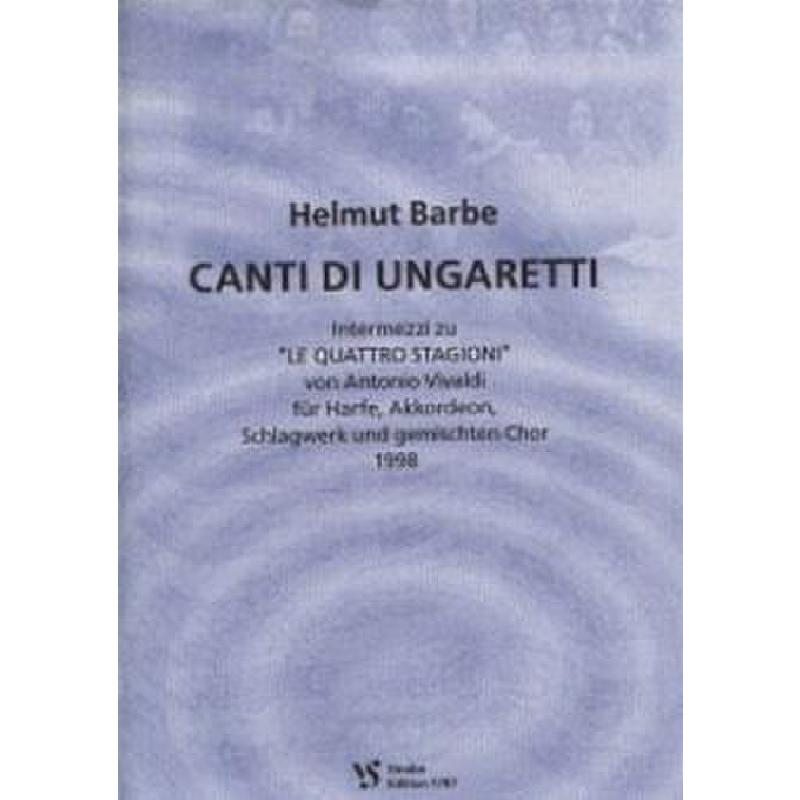 Titelbild für VS 1787 - CANTI DI UNGARETTI