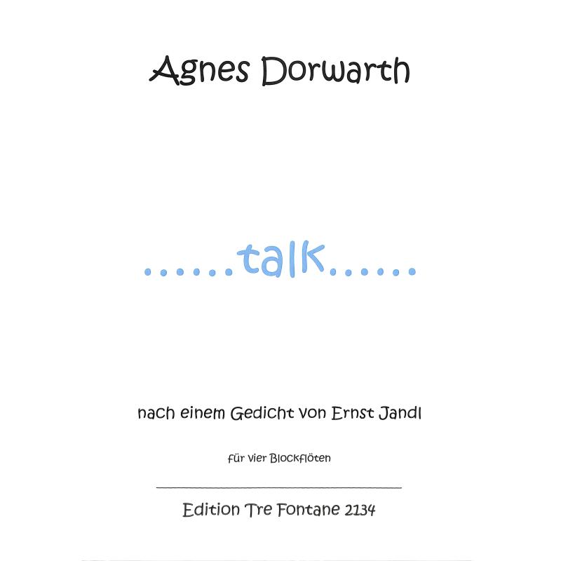 Titelbild für ETF 2134 - TALK - NACH EINEM GEDICHT VON ERNST JANDL