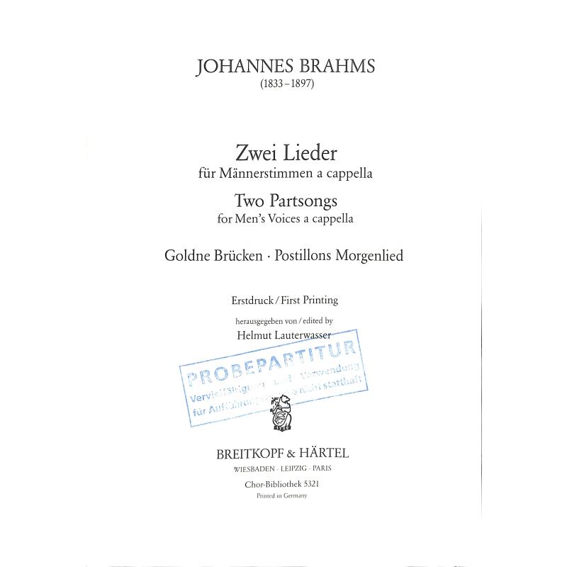 Titelbild für EBCHB 5321 - 2 LIEDER