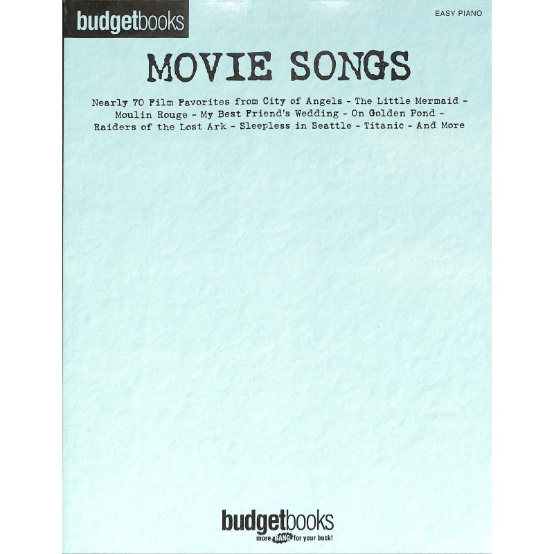Titelbild für HL 311121 - BUDGET BOOKS - MOVIE SONGS