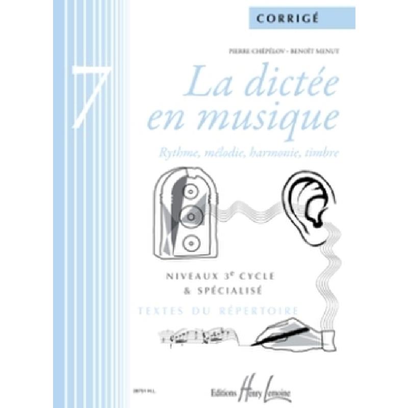 Titelbild für LEMOINE 28751 - LA DICTEE EN MUSIQUE 7