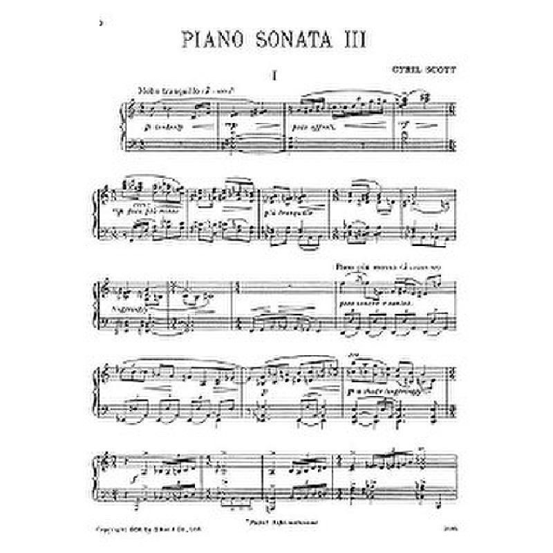 Titelbild für MSNOV 262406 - SONATE 3