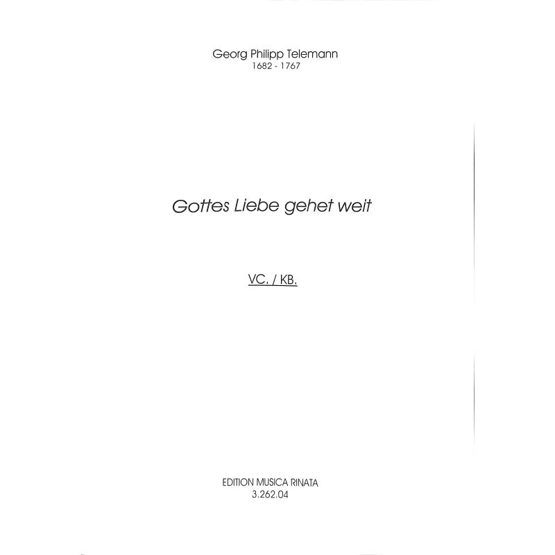 Titelbild für Rinata 3262-06 - GOTTES LIEBE GEHET WEIT