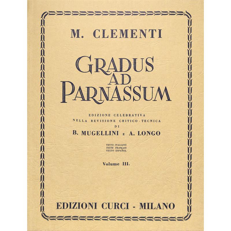 Titelbild für CURCI 4260 - GRADUS AD PARNASSUM 3