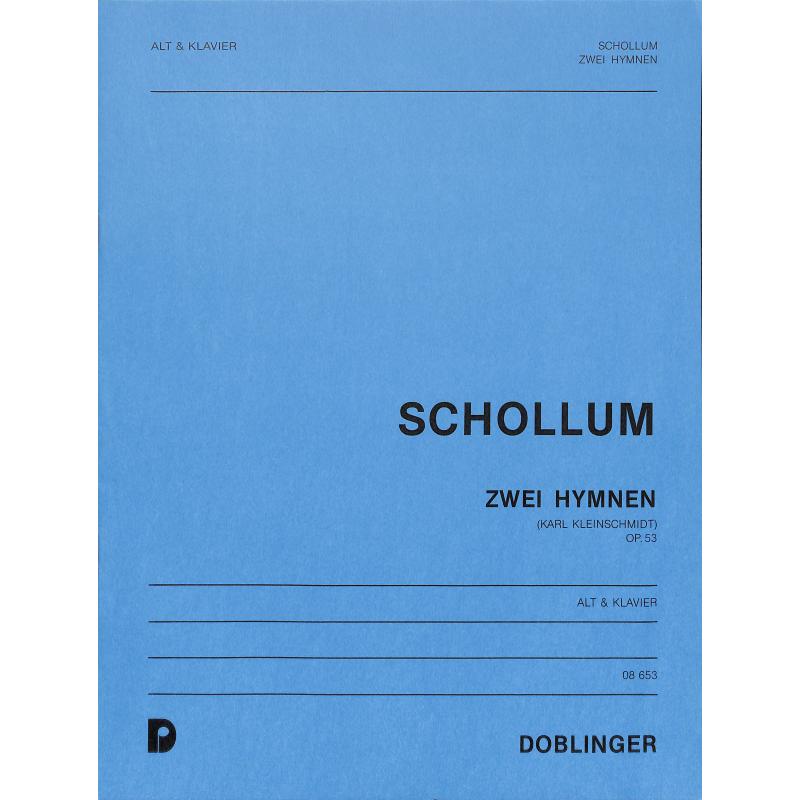 Titelbild für DO 08653 - 2 HYMNEN OP 53