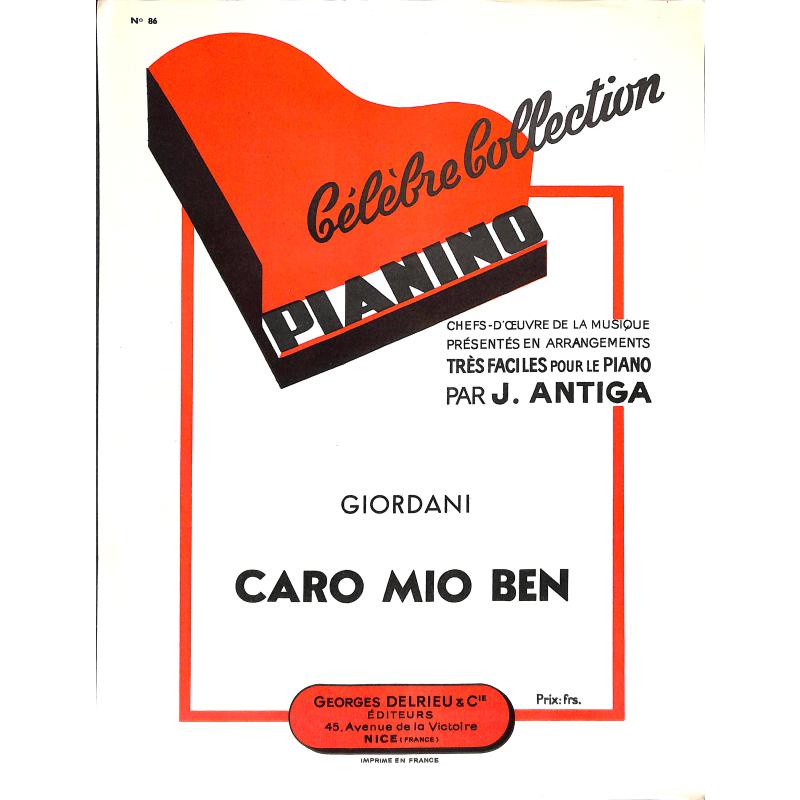 Titelbild für DELRIEU -PIA86 - CARO MIO BEN